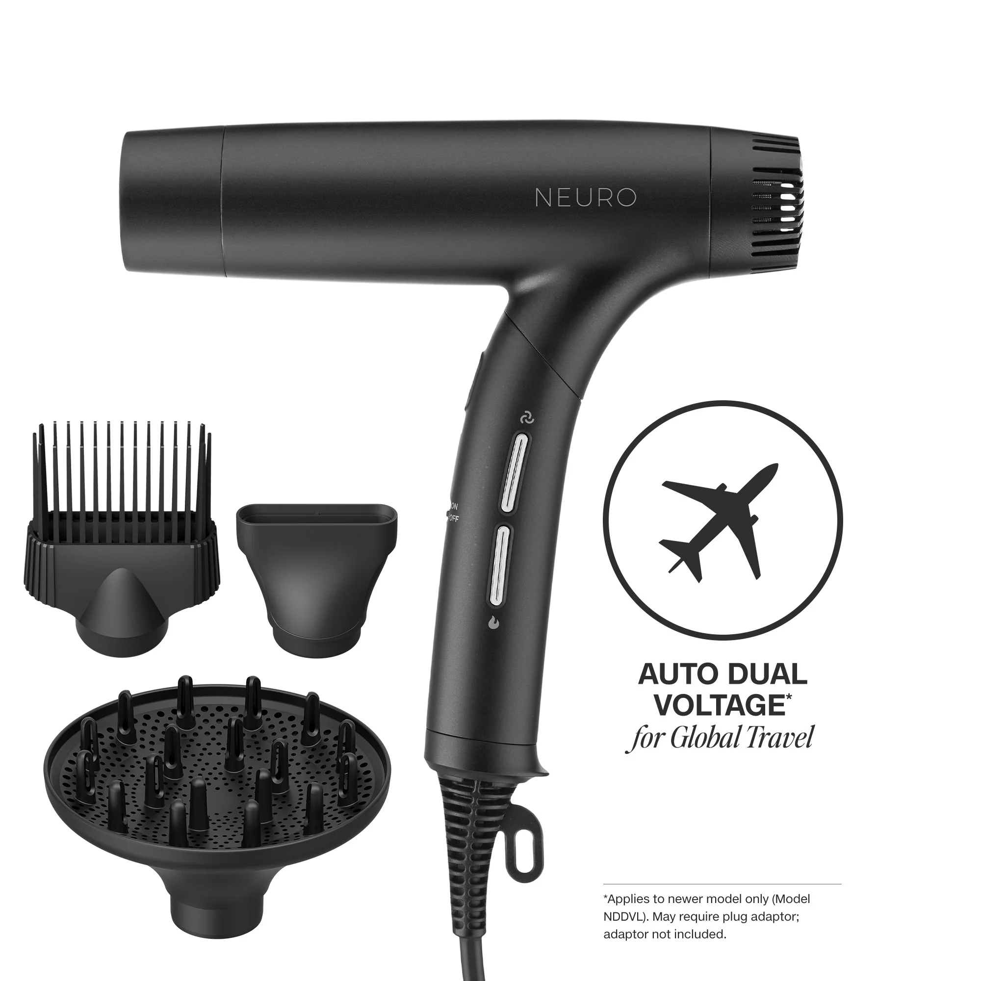 Neuro Dry+ Folding Professional Dual-Voltage Hair Dryer